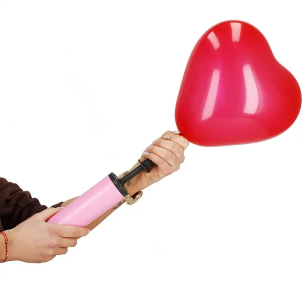 Kézi lufipumpa, 41 cm, műanyag, több színben