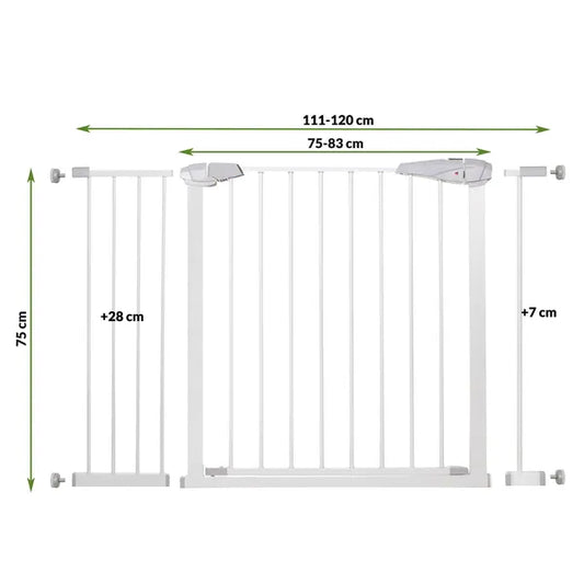 Springos® biztonsági kapu 76-120 cm, automatikus záródás