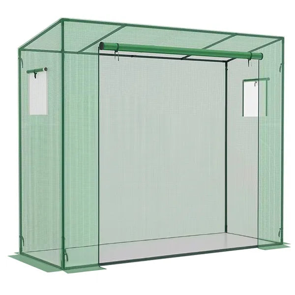 Kerti fóliasátor alagút 2×0,8×1,7 m 130 g/m² PE fólia, cipzáros ajtó