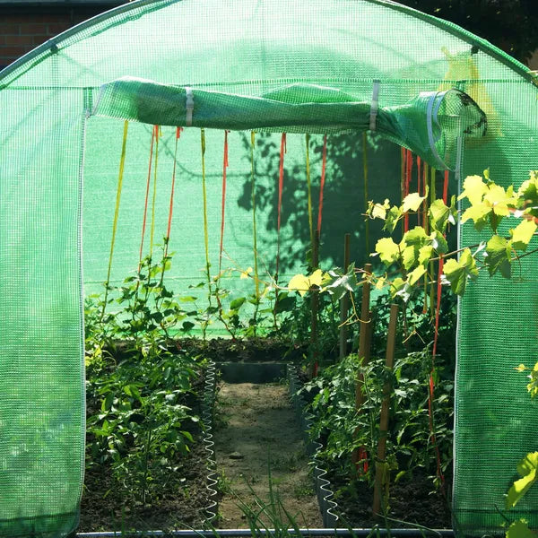 Melegház alagút pótfólia 2×2×2 m, 140 g/m² PE, UV4, cipzáras ajtó