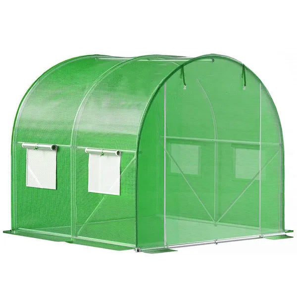 Melegház alagút pótfólia 2×2×2 m, 140 g/m² PE, UV4, cipzáras ajtó