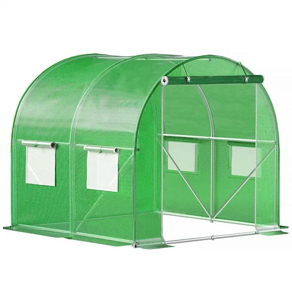 Melegház alagút pótfólia 2×2×2 m, 140 g/m² PE, UV4, cipzáras ajtó
