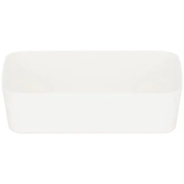 Krém színű PP műanyag rendszerező doboz 18×13×4,5 cm – Springos