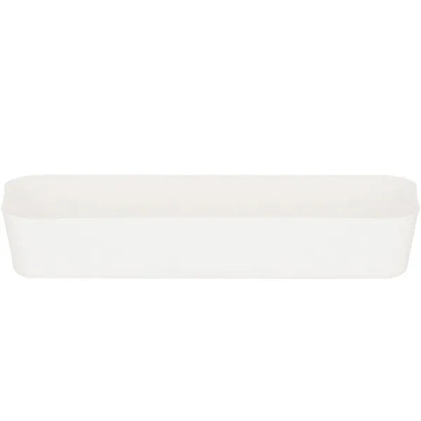 Krém színű PP műanyag fiókrendező, 26×9×4,5 cm