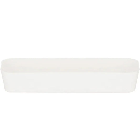 Krém színű PP műanyag fiókrendező, 26×9×4,5 cm