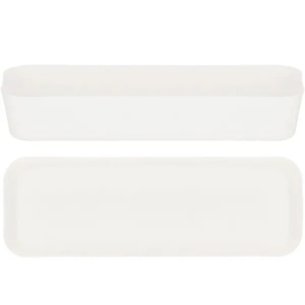 Krém színű PP műanyag fiókrendező, 26×9×4,5 cm