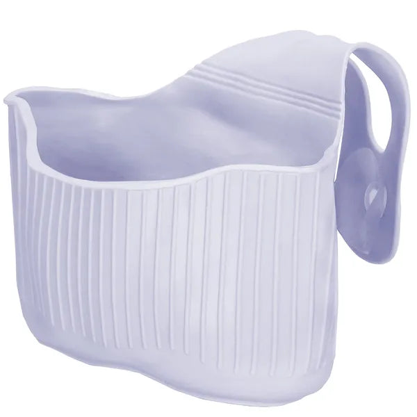 PVC fali rendszerező kosár fogantyúval, tapadókoronggal, 16×9 cm