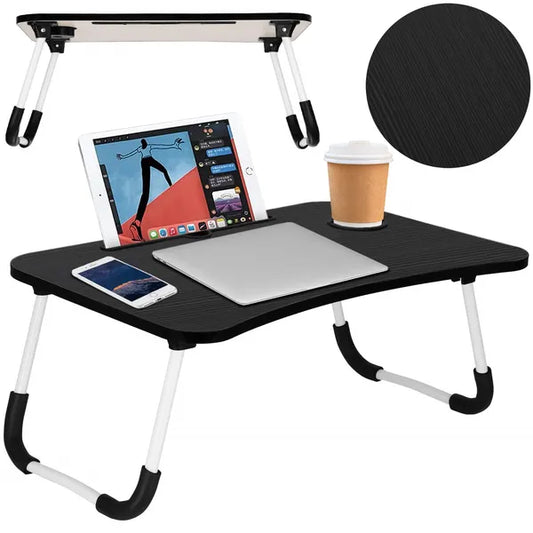 Springos® összecsukható laptopasztal 60x40cm fekete