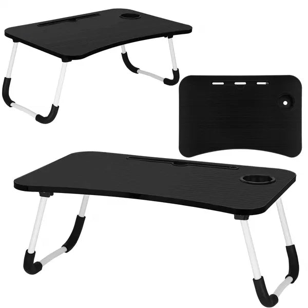 Springos® összecsukható laptopasztal 60x40cm fekete