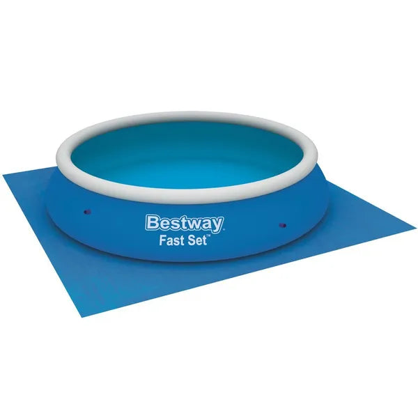 Bestway medence aljtakaró ponyva, 488×488 cm, kék,