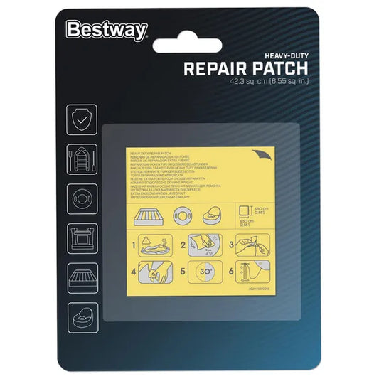 Bestway öntapadós javítófolt készlet 10 db 6,5×6,5 cm gumis felületekhez