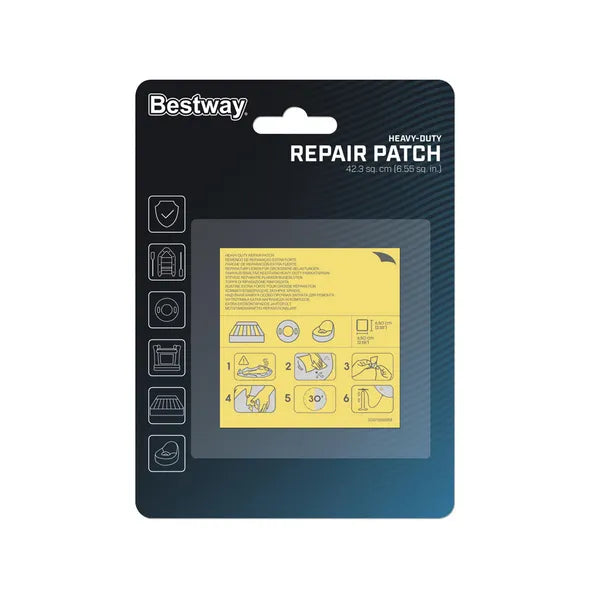 Bestway öntapadós javítófolt készlet 10 db 6,5×6,5 cm gumis felületekhez