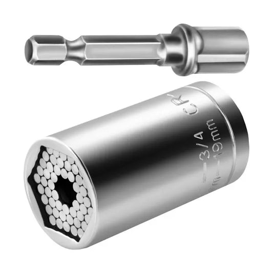 Univerzális tűs dugókulcs adapterrel, 7-19 mm acél bitekhez