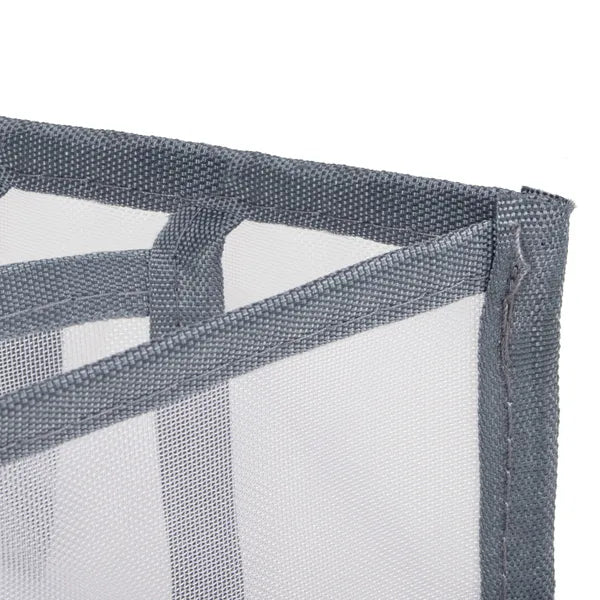 3 darabos, szürke nylon fiók- és szekrényrendszerező szett, 32x32/32x12 cm