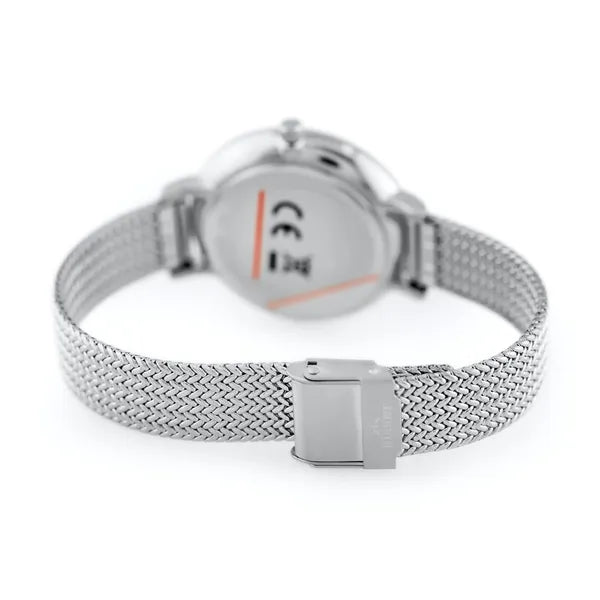 Női karóra – rozsdamentes acél, quartz, 38 mm, ezüst-kék számlap