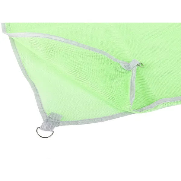 Homokmentes dupla hálós strandmatrac zöld 200×150 cm