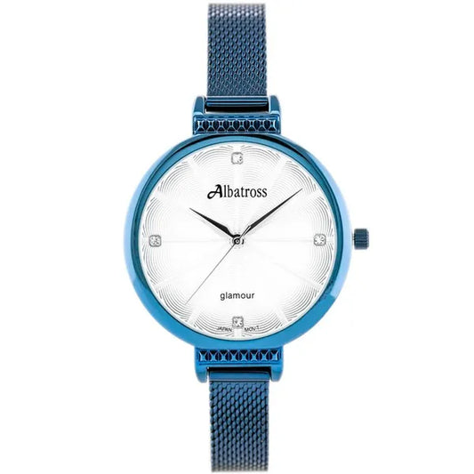 Albatross ABBC22 női karóra, kék tok, ezüst számlap