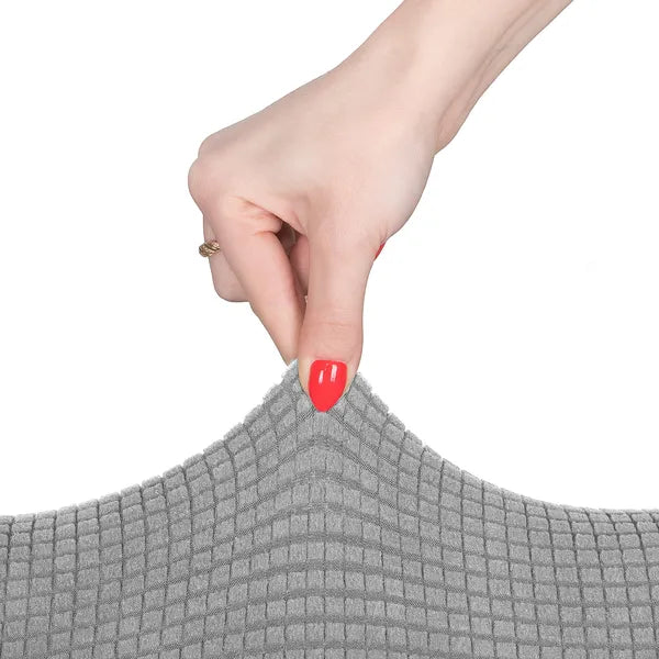 Kockás univerzális székhuzat, 95% poliészter 5% spandex, 38-52 cm