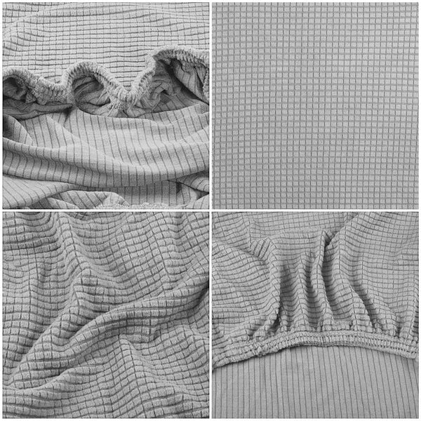 Kockás univerzális székhuzat, 95% poliészter 5% spandex, 38-52 cm