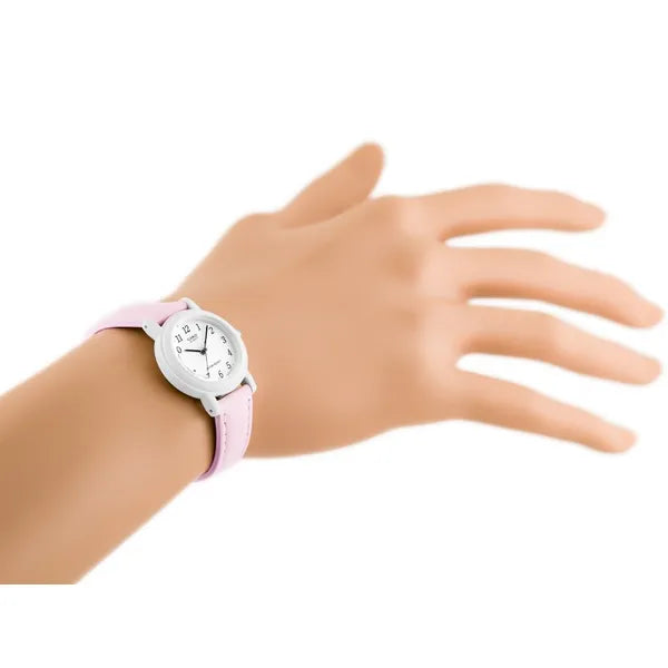 Casio LQ-139L-4B1 női karóra rózsaszín bőrszíj, WR30, kvarc