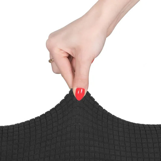 Rugalmas kockás székhuzat 95% poliészter, univerzális 40–50×45–65 cm