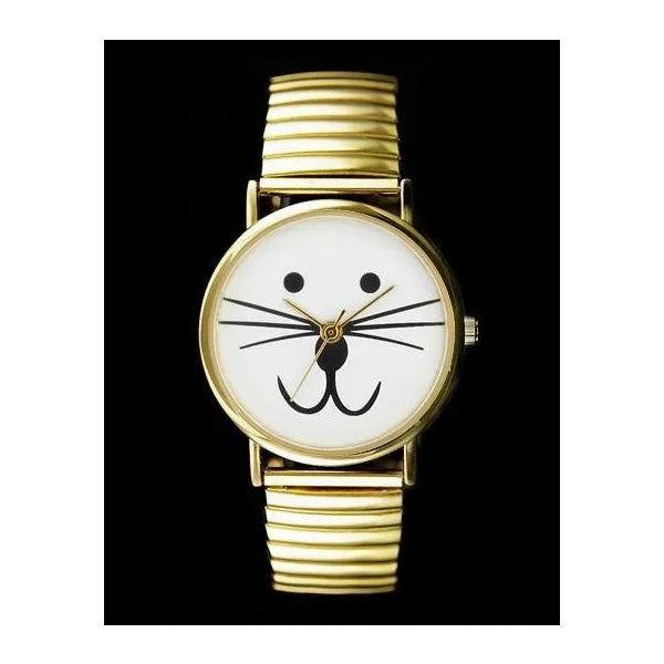 Női karóra, aranyszínű fém szíjjal, 38 mm, kvarc, WR30