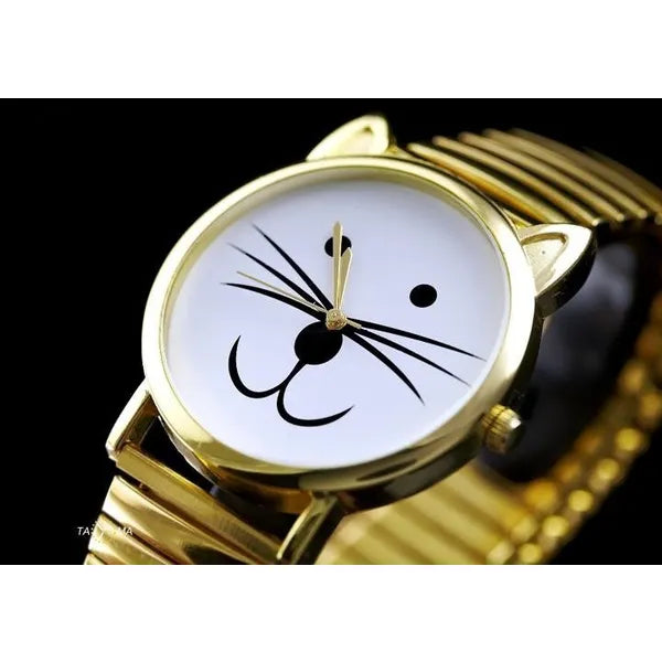 Női karóra, aranyszínű fém szíjjal, 38 mm, kvarc, WR30