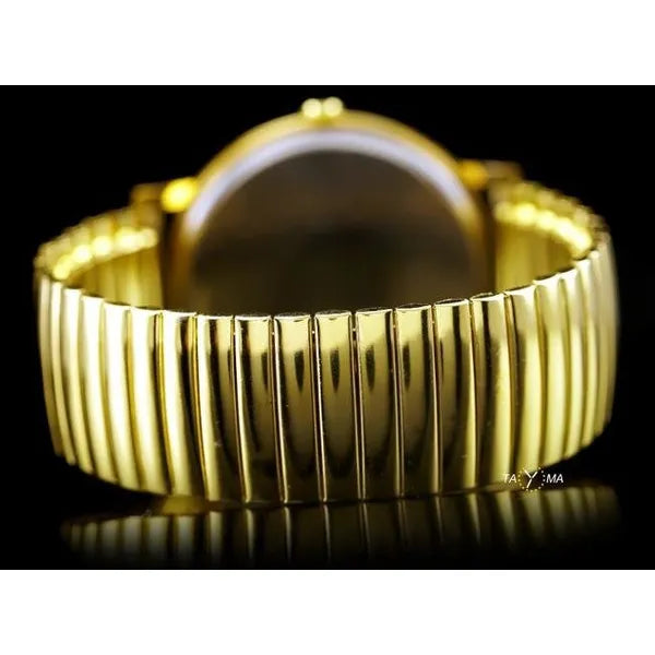 Női karóra, aranyszínű fém szíjjal, 38 mm, kvarc, WR30