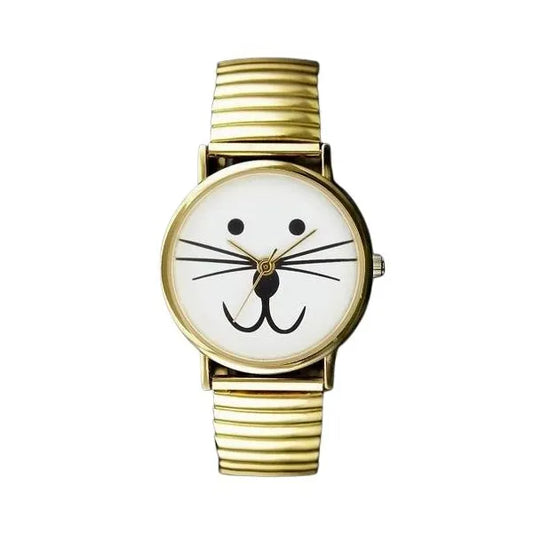Női karóra, aranyszínű fém szíjjal, 38 mm, kvarc, WR30