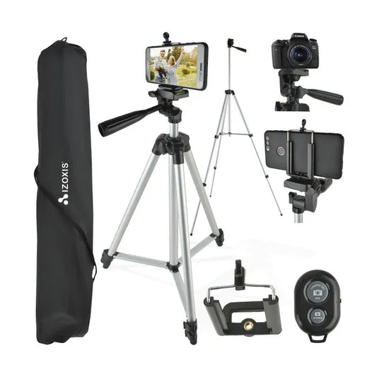 Univerzális alumínium fotó- és telefonállvány 45–133 cm, 1/4”, BT távkioldóval