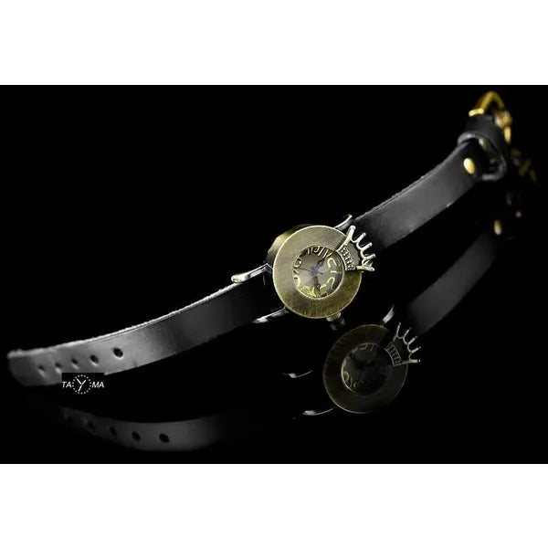 Retro Punk 28 női karóra – fekete bőrszíj, 24 mm tok, quartz