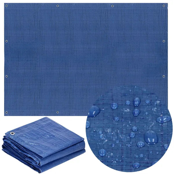 Springos® kék takaróponyva 10x8m vízálló uv védelemmel
