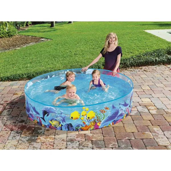 Gyermek felfújódó peremű medence, 183×38 cm, 946 l – Bestway 55030