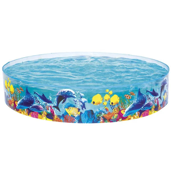 Bestway gyerek felfújódó medence, 244×46 cm, 2074 l, korallmintás