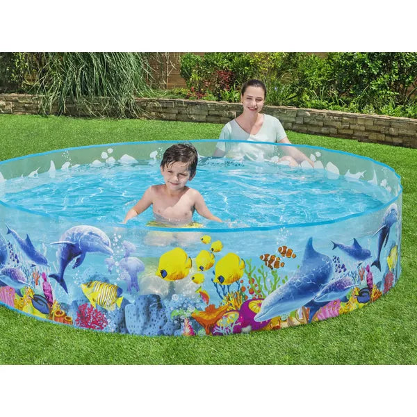 Bestway gyerek felfújódó medence, 244×46 cm, 2074 l, korallmintás