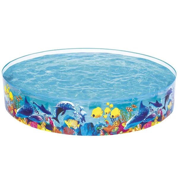 Bestway gyerek felfújódó medence, 244×46 cm, 2074 l, korallmintás