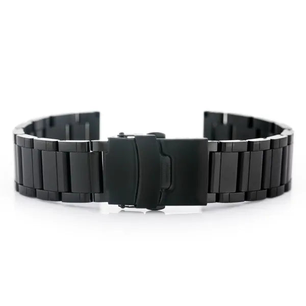 Pacific Model 10 fekete PVD acél óraszíj 24 mm széles
