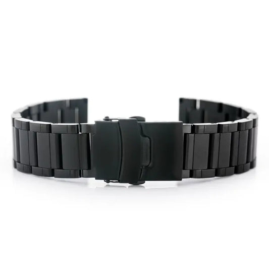 Pacific Model 10 fekete PVD acél óraszíj 24 mm széles