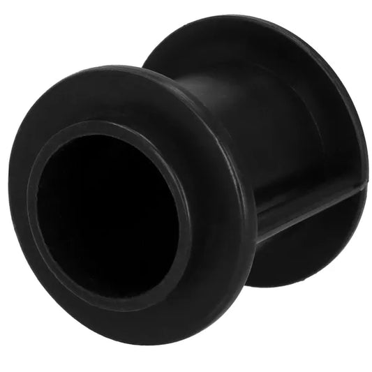 Fekete műanyag oszlopsapka 29,5 mm belső átmérővel, 46 mm magas