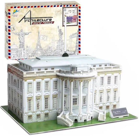 3d puzzle – Fehér Ház, 35 darabos, 21,5×20,4×19,5 cm