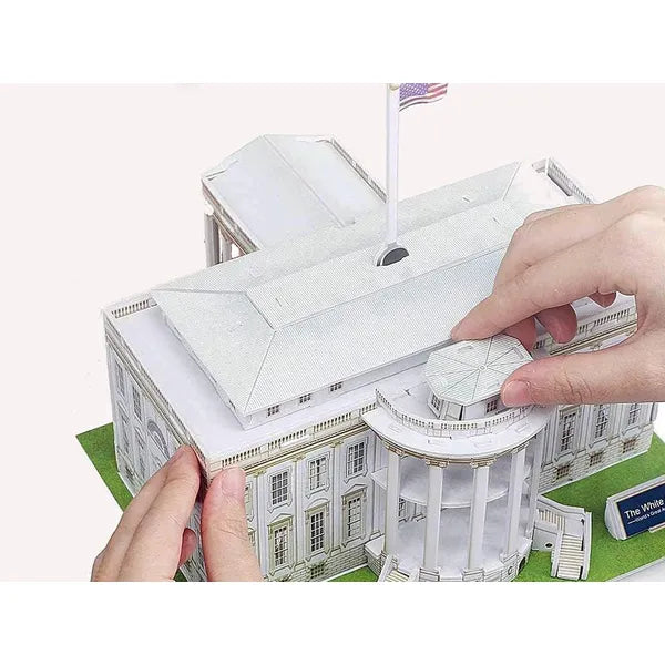 3d puzzle – Fehér Ház, 35 darabos, 21,5×20,4×19,5 cm