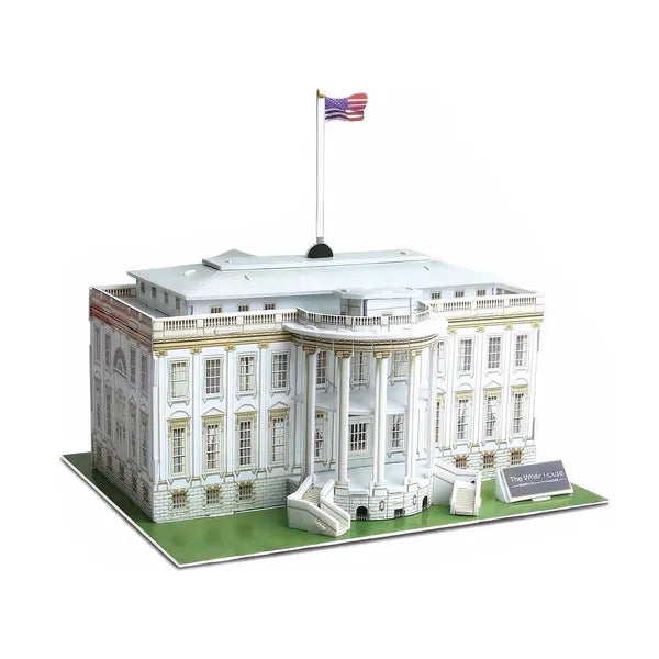 3d puzzle – Fehér Ház, 35 darabos, 21,5×20,4×19,5 cm