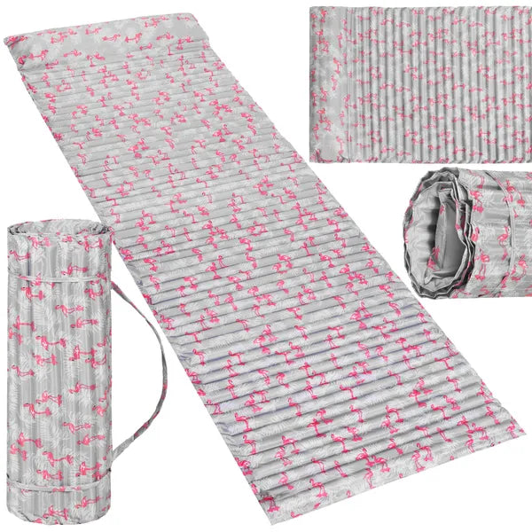 Springos® flamingó strandmatrac 60x180cm párnával
