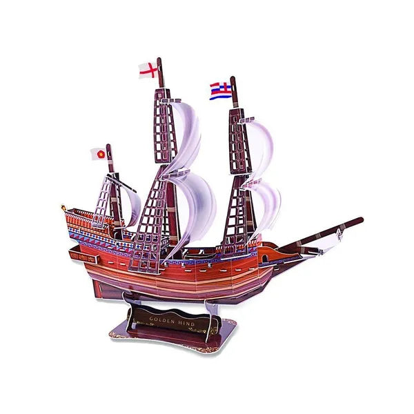 3D Golden Hind hajó puzzle, 108 db, 51×16×44,5 cm