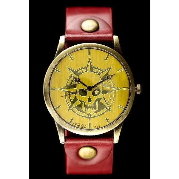 Női karóra Retro Punk 32, 38 mm, piros szövet szíj, quartz, WR30