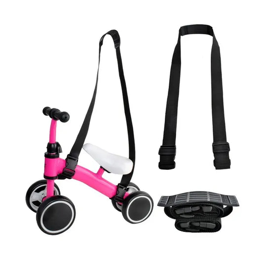 Futóbicikli/roller hordozószíj, állítható 135 cm, fekete, 25 kg