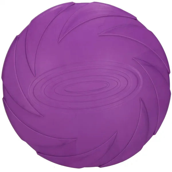 Lila gumiból készült kutyajáték frizbi-etetőtál 18 cm