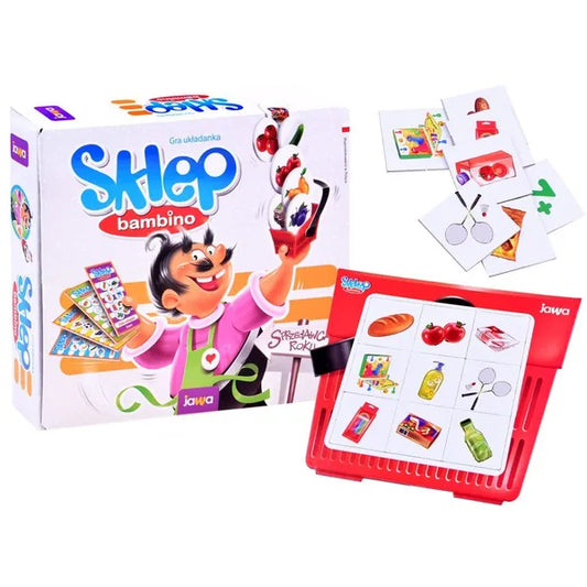Bambino Shopping memória társasjáték gyerekeknek, 2-4 játékos, 3+ év
