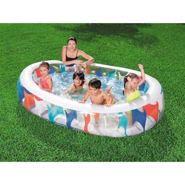 Bestway felfújható ovális medence 229x152x51 cm, PVC, 542 l