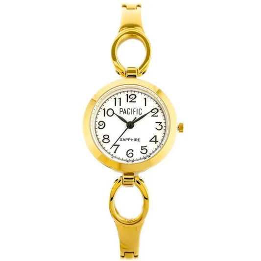 Női arany kvarc karóra fém szíjjal, 27×32 mm, WR30